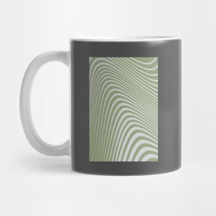 Modern Abstract Wavy Line - Aesthetic Green Mug